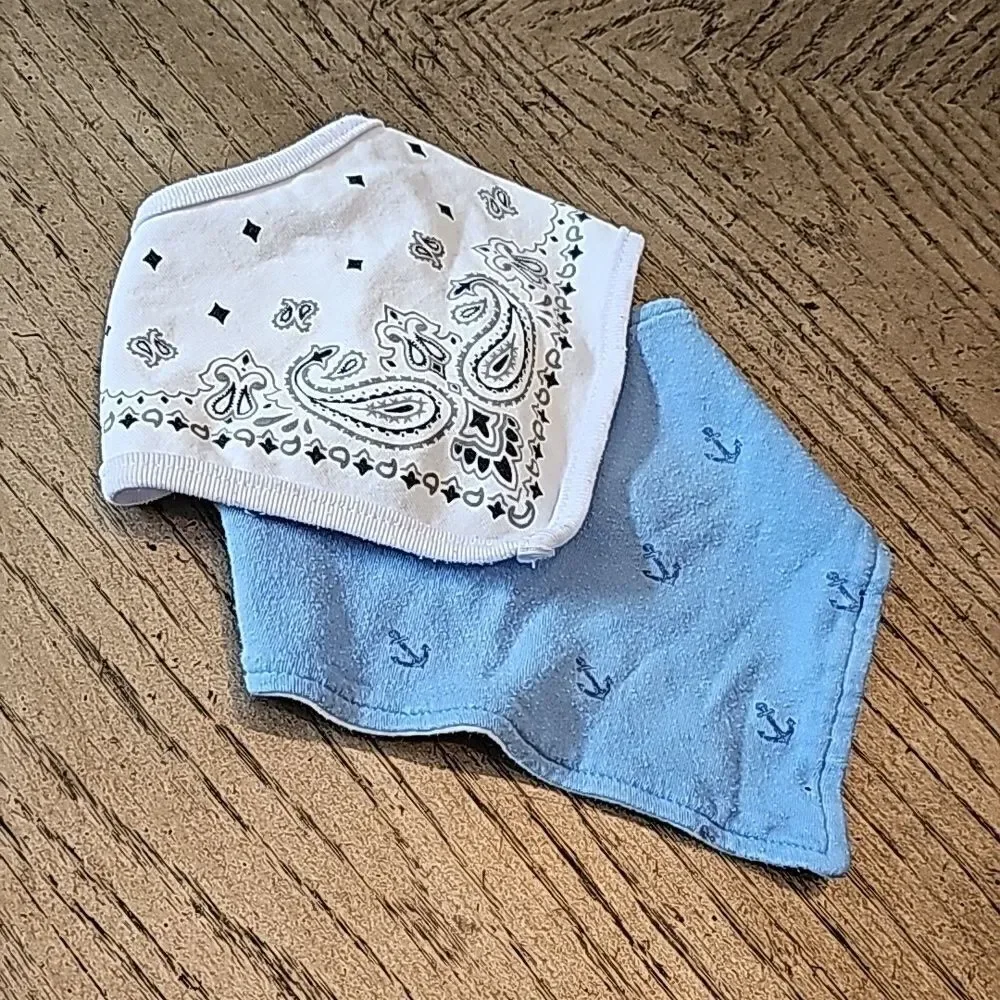 Baby bandana and nautical bib